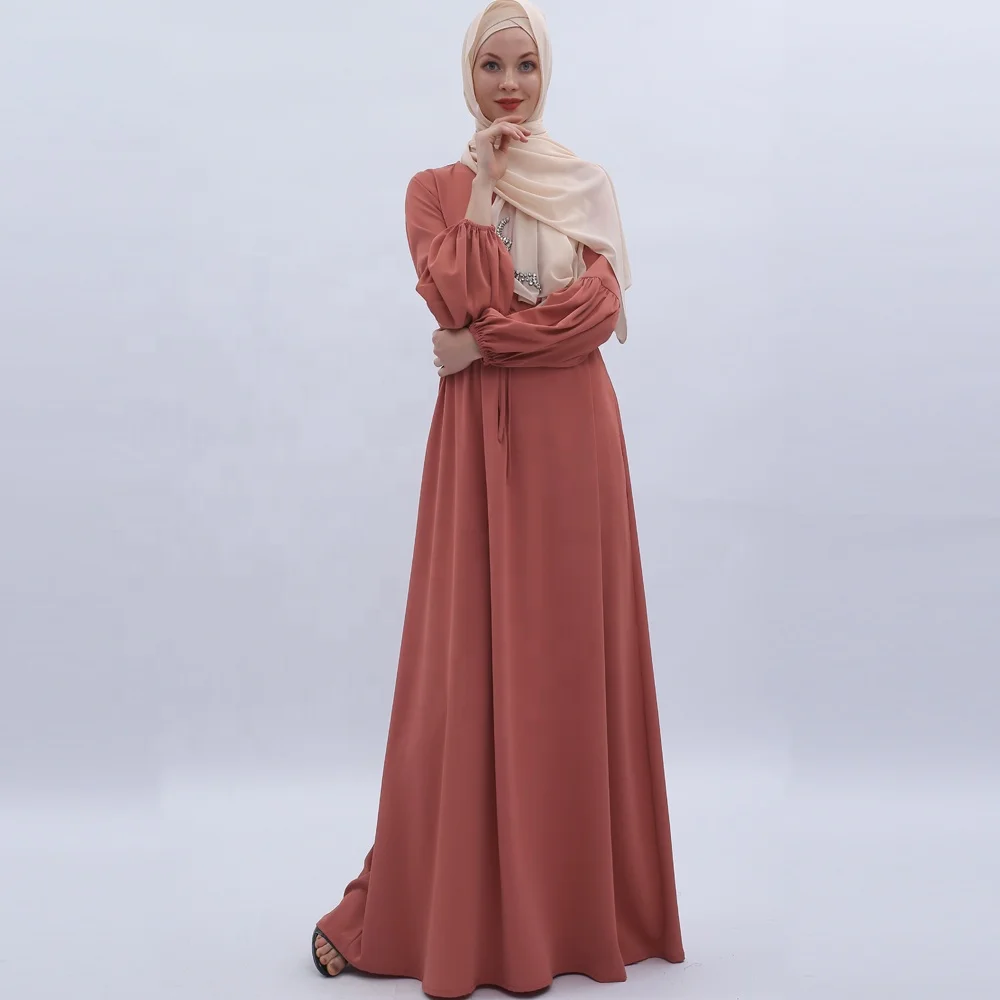 ropa islamica wholesale PInk abaya muslim dresses Women Dubai  Turkey Turkish islamic clothing