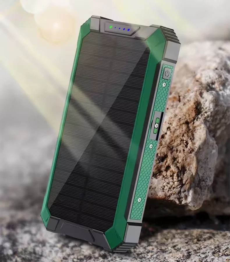 Бестселлер Power Banks Портативное Мобильное Зарядное устройство 10000 мАч 30000 20000 Беспроводная Солнечная Водонепроницаемая литий-ионная батарея