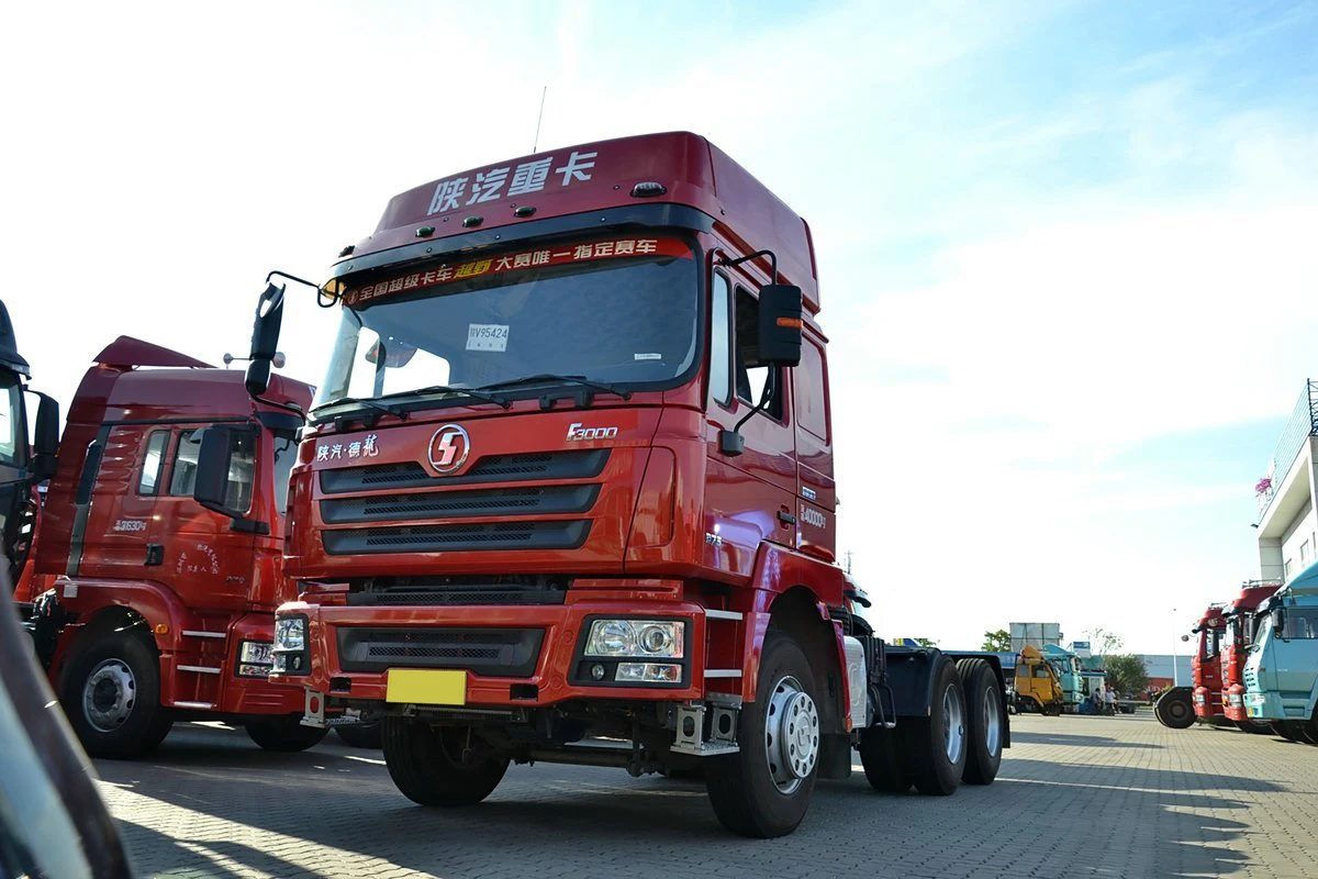 LHD 6x4 diesel 375hp engine euro 4 emission level 12 speed manual gearbox 10 wheeler 12r22.5 tire tractor trailer truck head