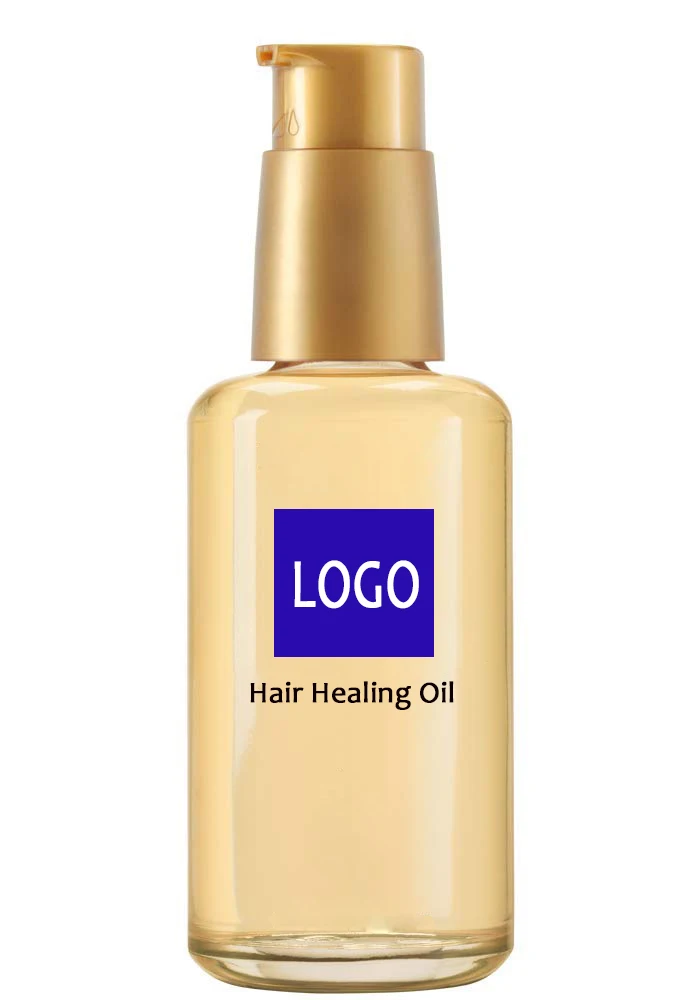Private Label Natural Organic Coconut Oil Smoothing Anti Frizz Straightening Hair Serum Oil