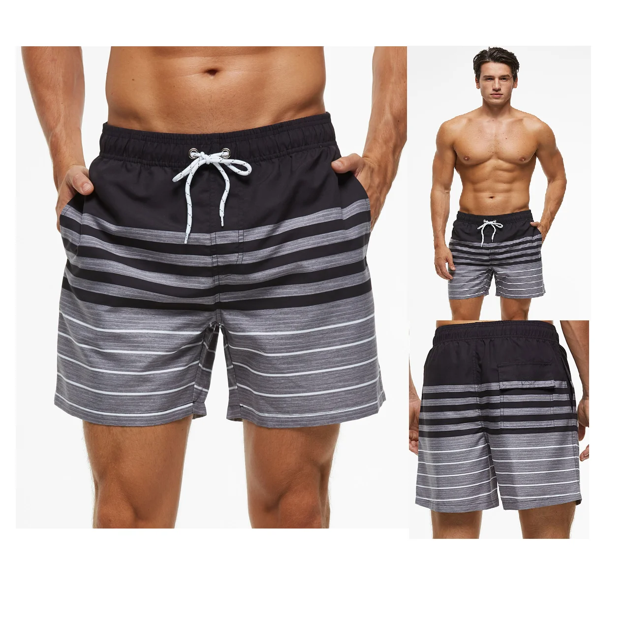 2022 BSCI authorized FACTORY  new stripes printing shorts casual shorts board shorts for summer beach
