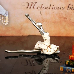 Handicraft Decorative Sculpture Ballet Dancer Girl Resin Figurine Statues Ballerina Artware