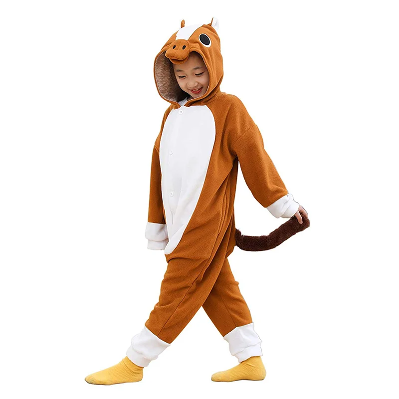 Factory hot sale Halloween mascotte mascot kids adult jumpsuit horse costume