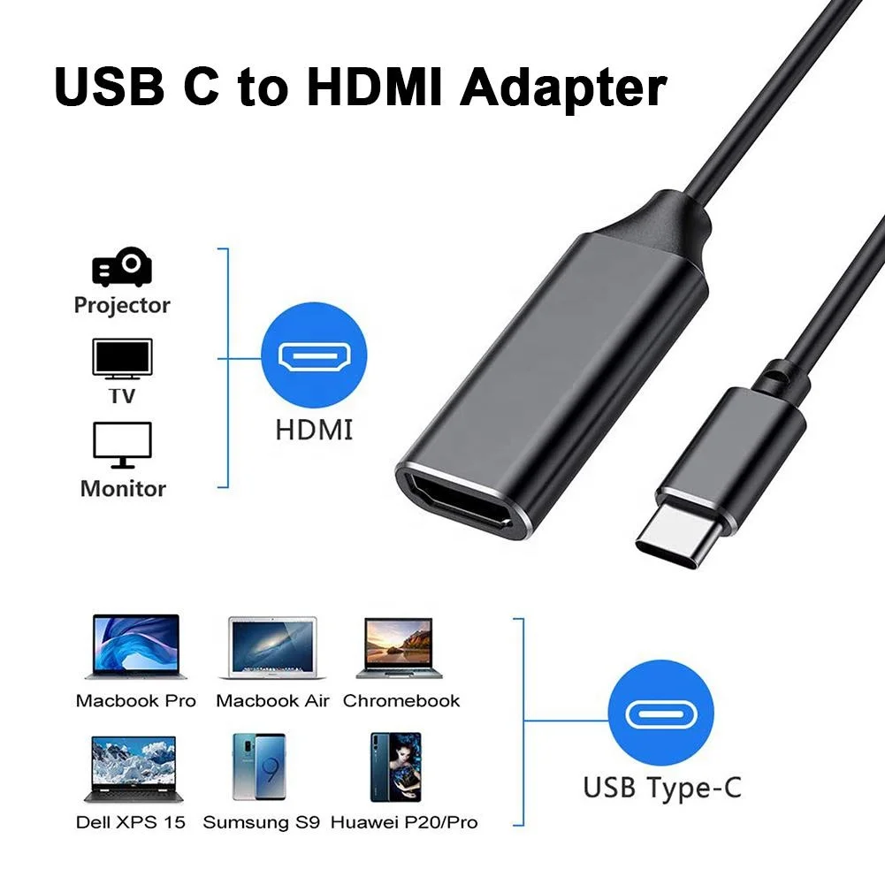  USB 3 1 USB-C к HDMI 4K адаптер для Android смартфона планшетного