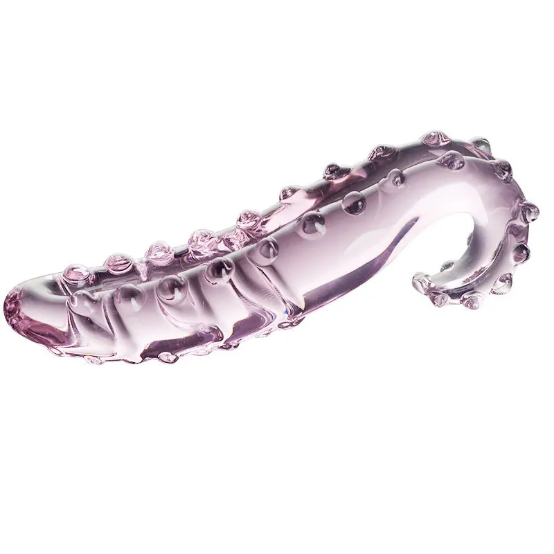 Crystal Tongue Dildo Vagina Massage Glass Women Masturbation Sex Toy For Couple Flirting Adult Sex Product