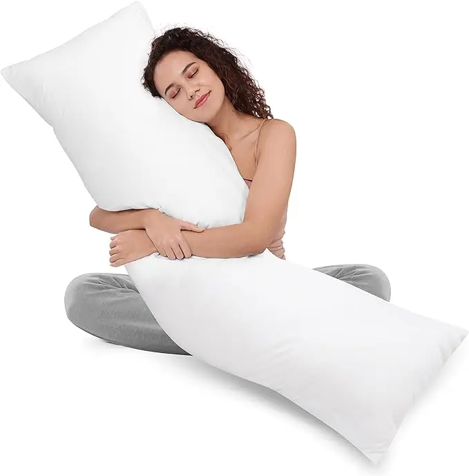 Wholesale Large Full Body Pillow for Adults Long Insert for Side Sleepers Essential for Hotels and Airbnb Neck Support