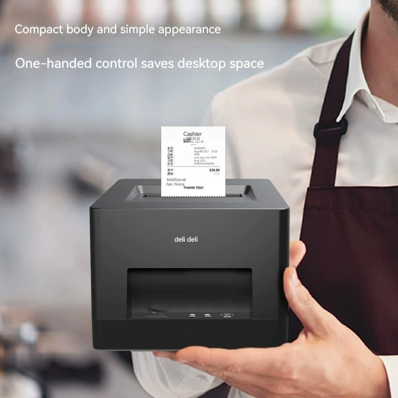 Deli DL-5801P high quality Printer Automatic Thermal Note Printer Cashier mobile phone taking Bluetooth receipt barcode printer