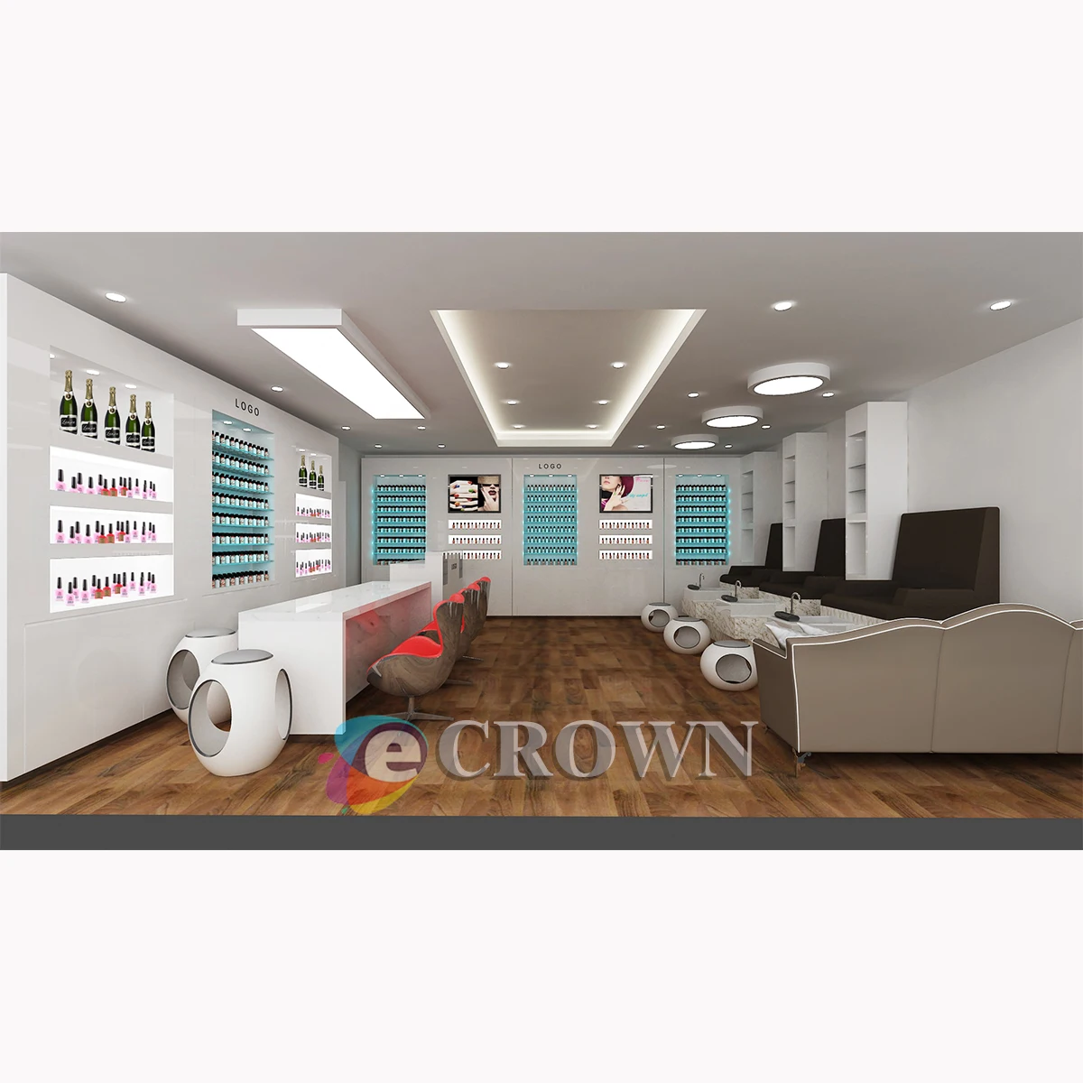 Pedicure Cabinet European Style Wall Counter Manicure Cabinet Wooden Furniture Tailor Made Manicure Wooden Design ODM