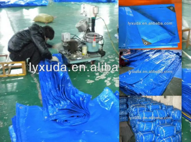 Wholesale Price Outdoor Waterproof Blue Polyethylene Plastic Cover Tarps Heavy Duty Waterproof PE Tarpaulin for Indonesia