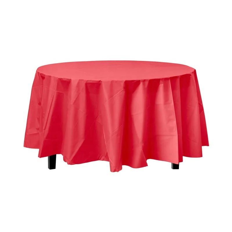 Premium Heavy Duty 84 51 inch Round Plastic Table Cover