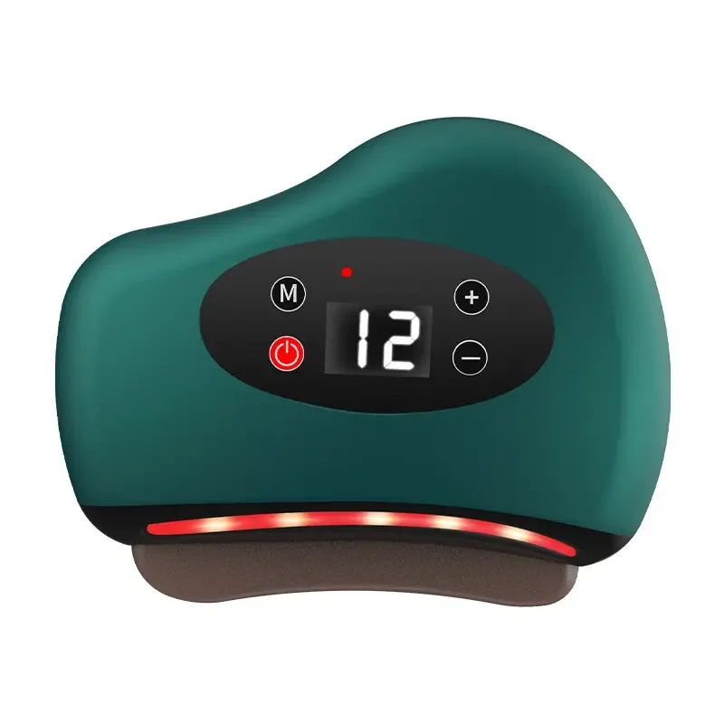 Factory Supply High Quality Scraping Board Massage Vibration Gua Sha Bian Stone Heat Therapy Usb Electric Guasha Board
