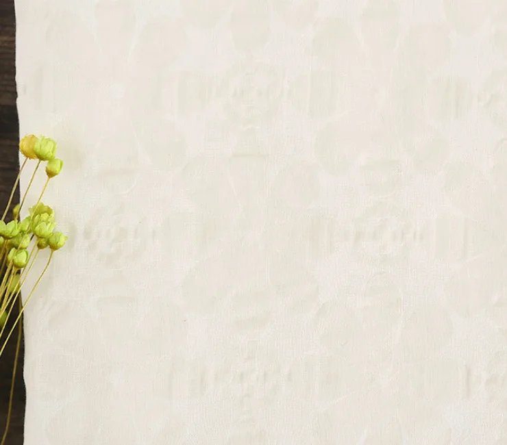 Cotton tinsel  printed fabric 100%  cotton pique crinkle sheer gauze  fabric for summer and spring clothing