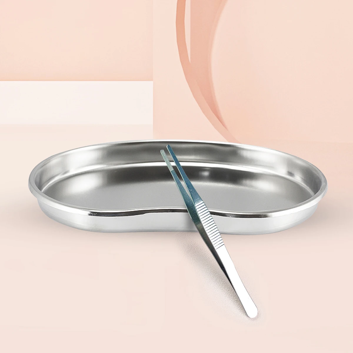 OEM Stainless Steel Metal Tray Oval Beauty Tattoo Tool Tray Accessories Other Body Art