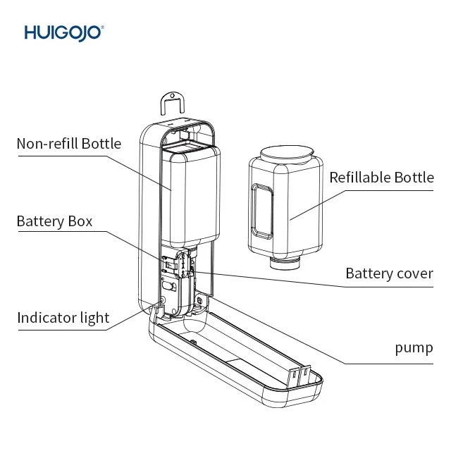 OEM Customize Logo Hotel Liquid Alcohol Soap Touchless Sensor Automatic Hand Dispenser