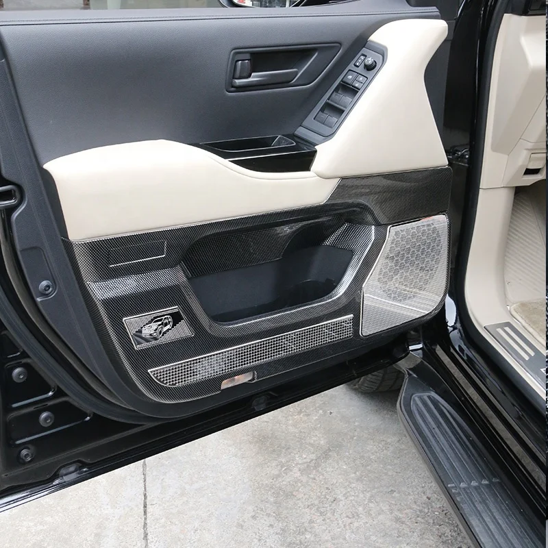 Car Inner Door Anti Kick Board Protective Cover for Land Cruiser LC300 Interior Accessories