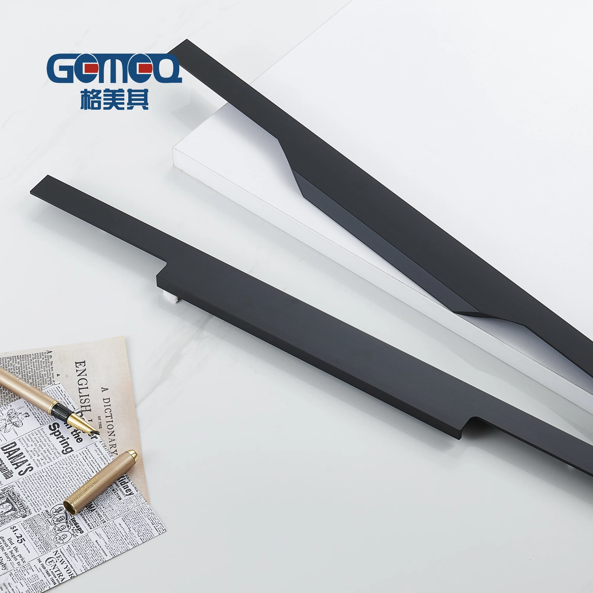 Customized Length Size Aluminum Kitchen Cabinet Handle Wholesale Silver Brushed Gold Modern Cabinet Handles