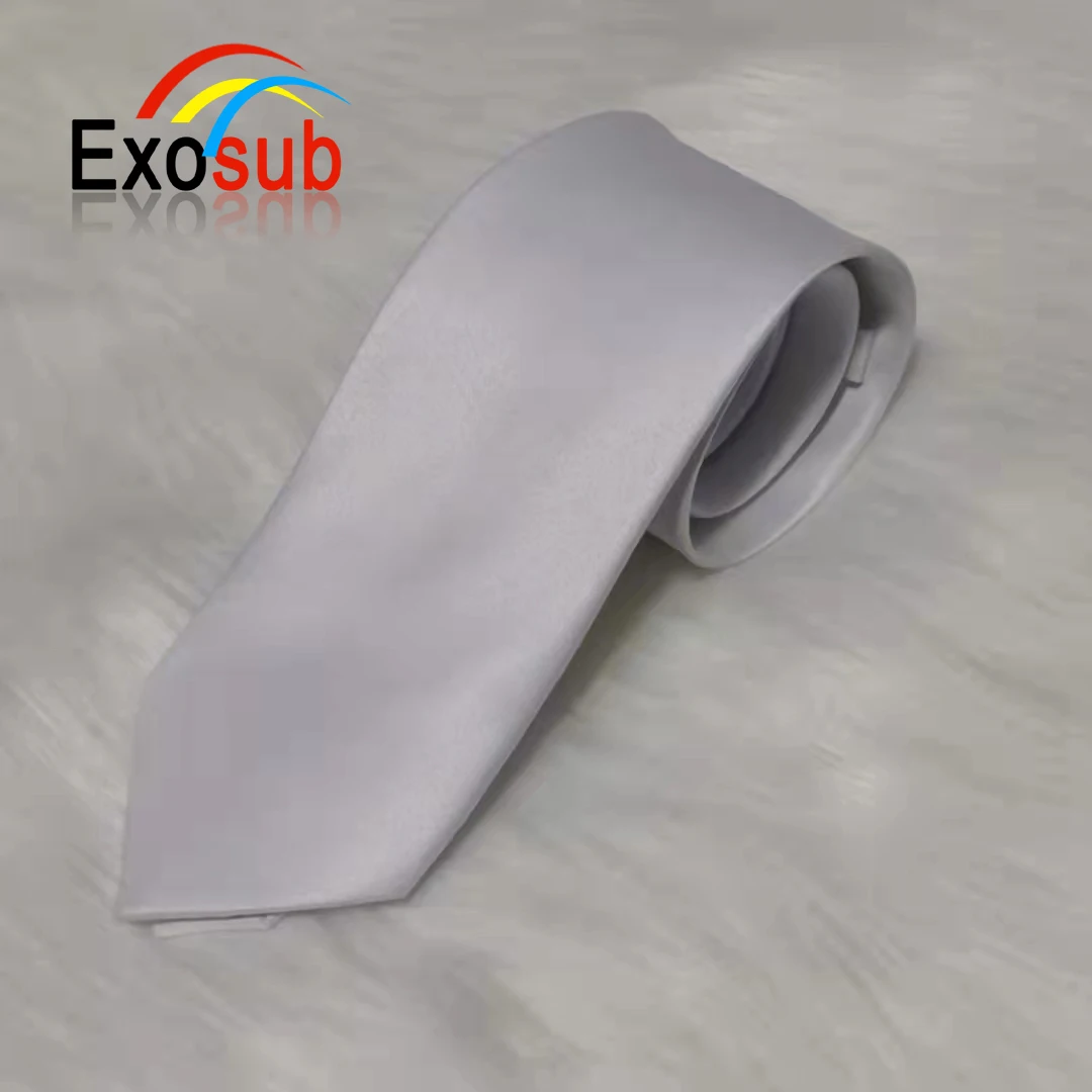 Exosub Cheap sublimation white blank school Necktie for girls