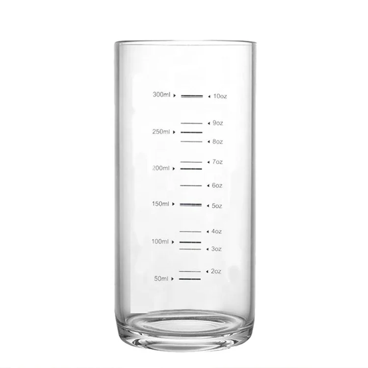 Custom clear Water Drinking Glass juice Tumbler glass cup with logo milk glasses drinking measuring glass cup