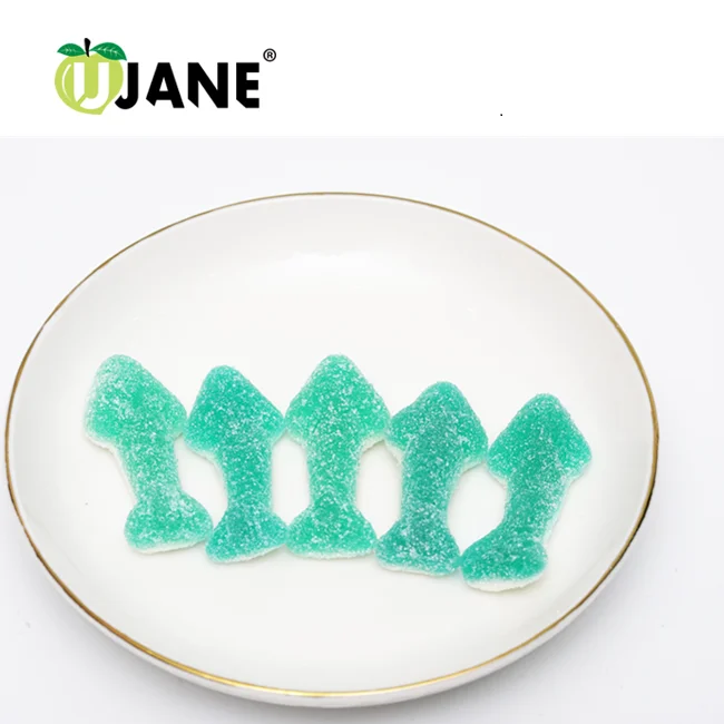 
Shark shape fruity flavor gummy soft candy 