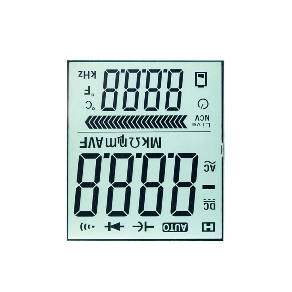 Customized Positive Transflective Htn Segment LCD for Multimeter Display