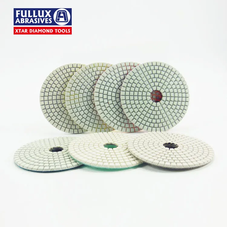 Rubber connectors of stone polishing pad non woven disc stone polishing disc pad with Frankfurt type for stone and tiles