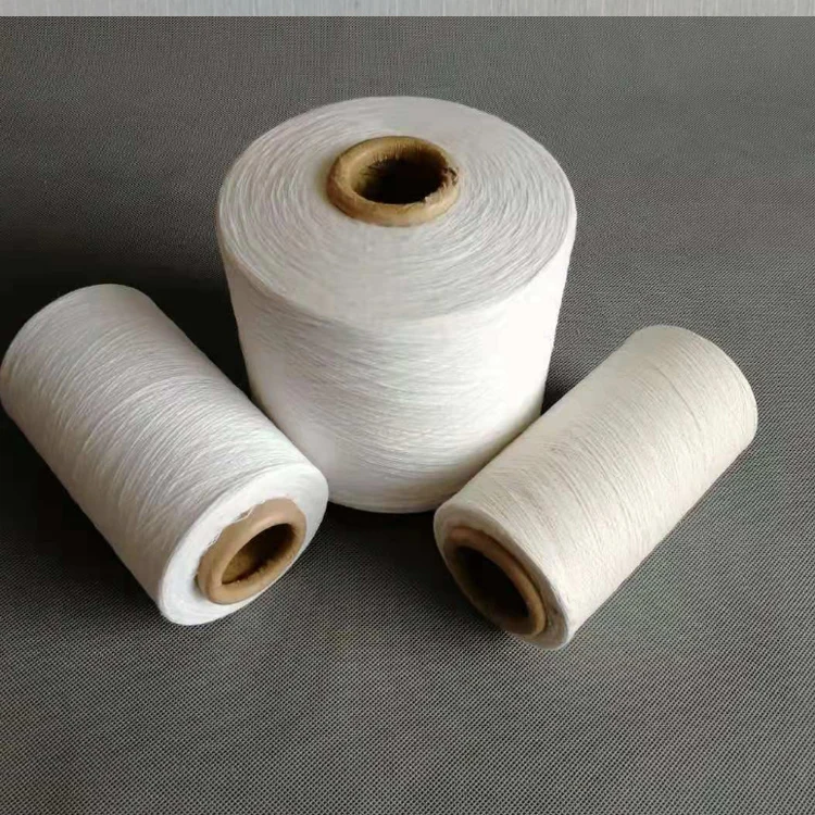 raw white 10/1 6/1 open end carded cotton recycled glove knitting yarn