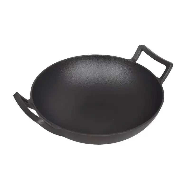Cast Iron Wok with 32cm
