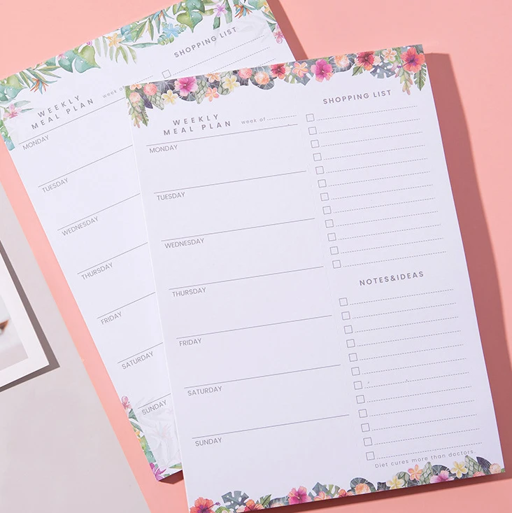 A5 Cheap Custom Logo Printed School Office Planner Note Pads To Do List Paper Shopping List Notepad