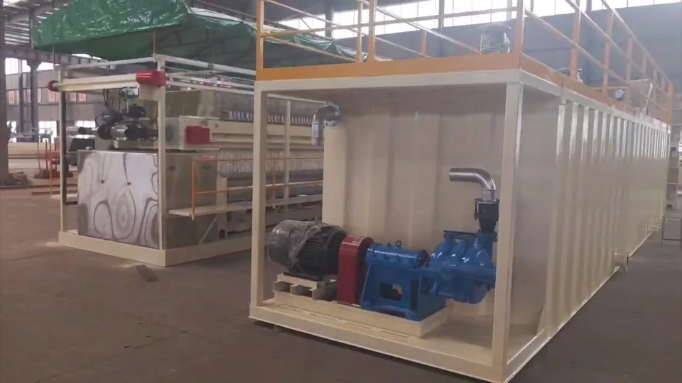 Automatic membrane filter press with belt conveyor and auto dosing flocculation device