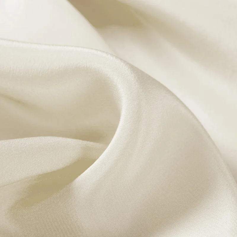 pure silk fabric 30mm crepe de chine 114cm width No.04 champagne color