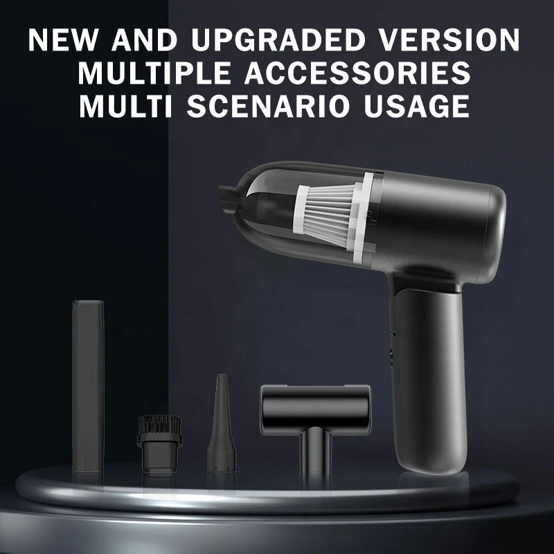 Cordless 2 in 1 mini vacuum cleaner powerful high suction handheld vacuum cleaner for car home