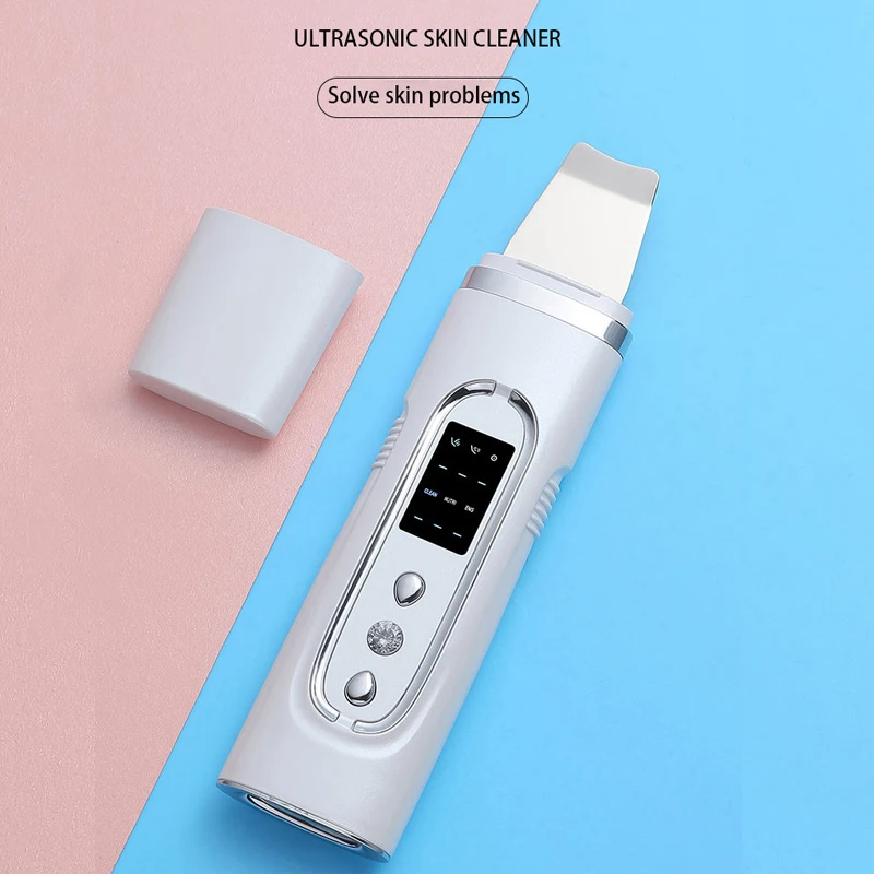 Face Cleaning Ultrasonic Skin Scrubber Face Spatula