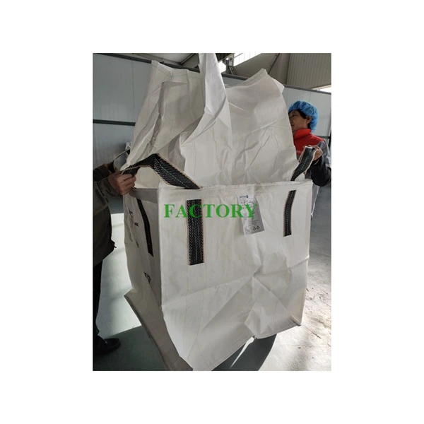 Heavy Duty Virgin PP Woven Cross Corner Single Two Loop Big Bag FIBC Jumbo  Bag