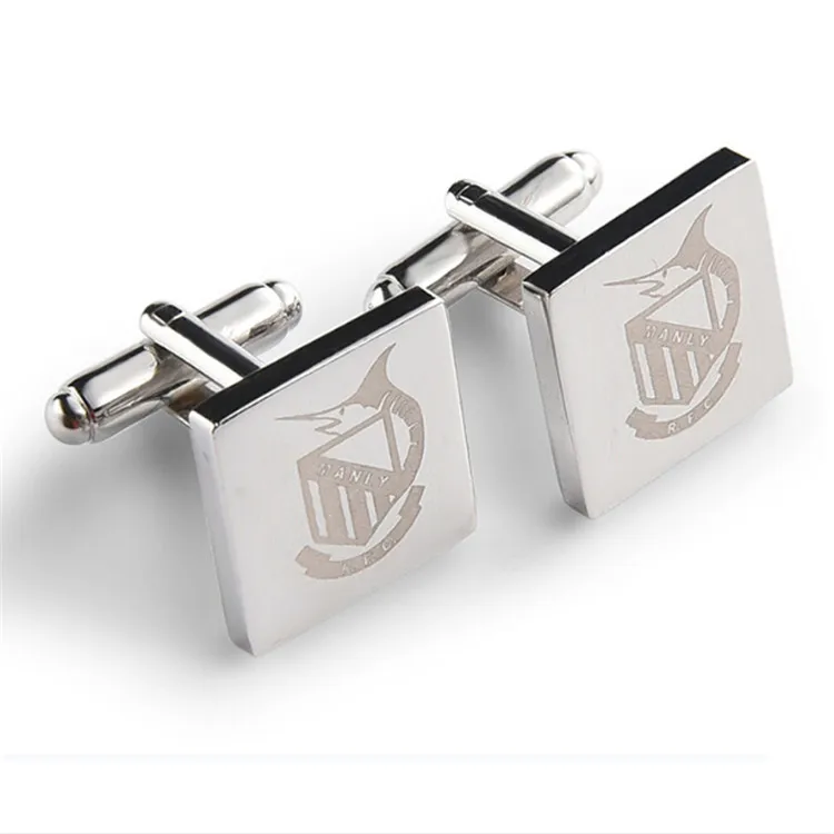 Производители изготовленным на заказ логосом металлические запонки дизайн Высокое качество Мужские Запонки И Зажимы Для Галстука