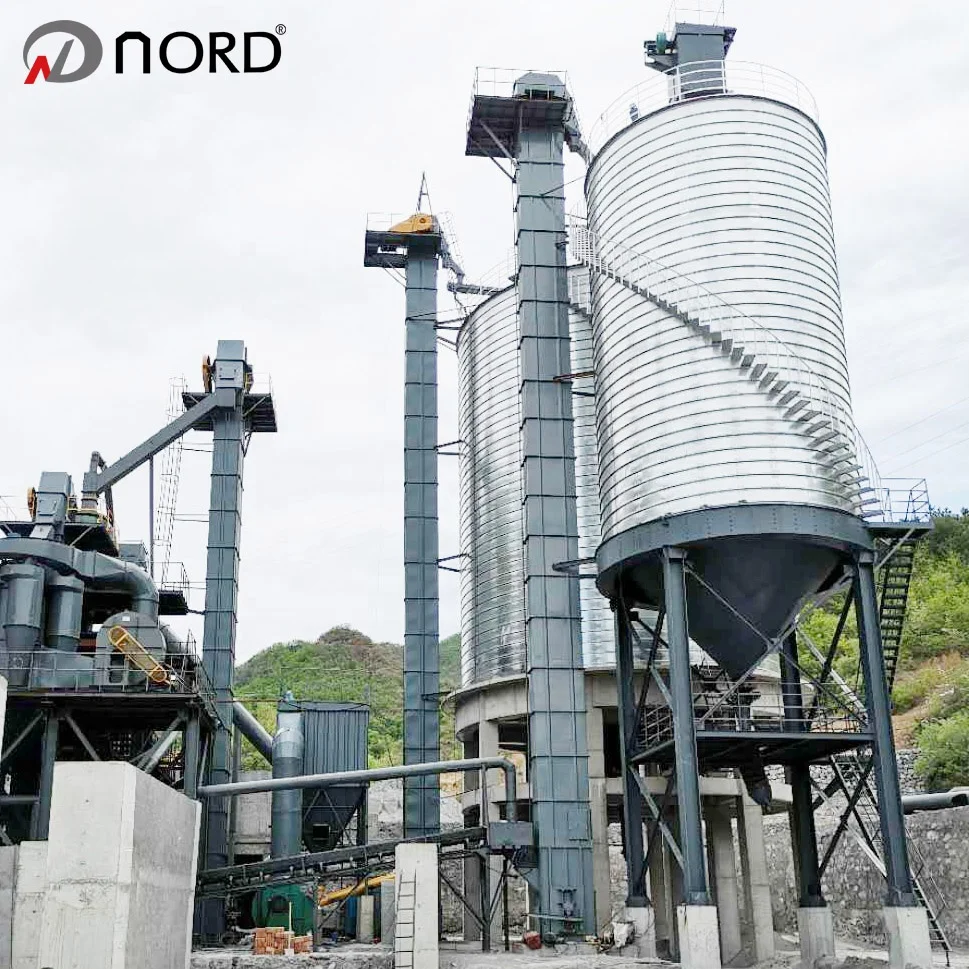 NE50 cement silo bucket elevator grain tank silo vertical conveyor plate chain bucket elevator