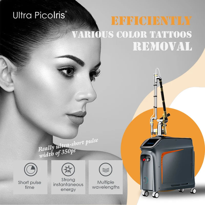 Ultra Picolris picogen Technology tattoo removal machine rosacea removal pico laser for pores