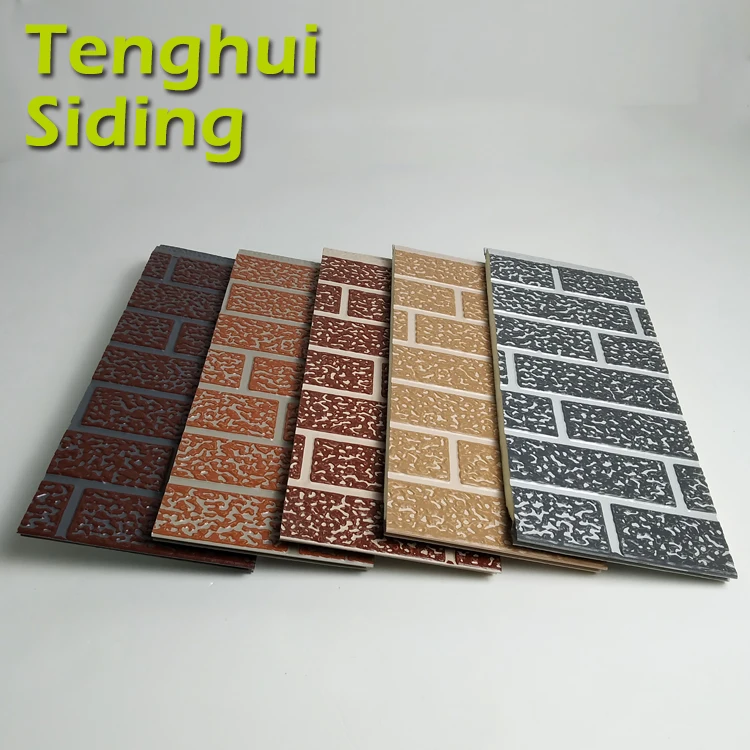 Promotion Metal Siding Polyurethane Sandwich Panel Fireproof Pu Foam Sandwich Exterior Siding