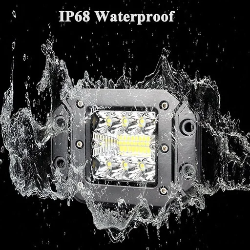  High Brightness 5 INCH 48W Led Square Aluminum Work Lamp 6000K-7000K Pure White For Construction Tractor Excavator