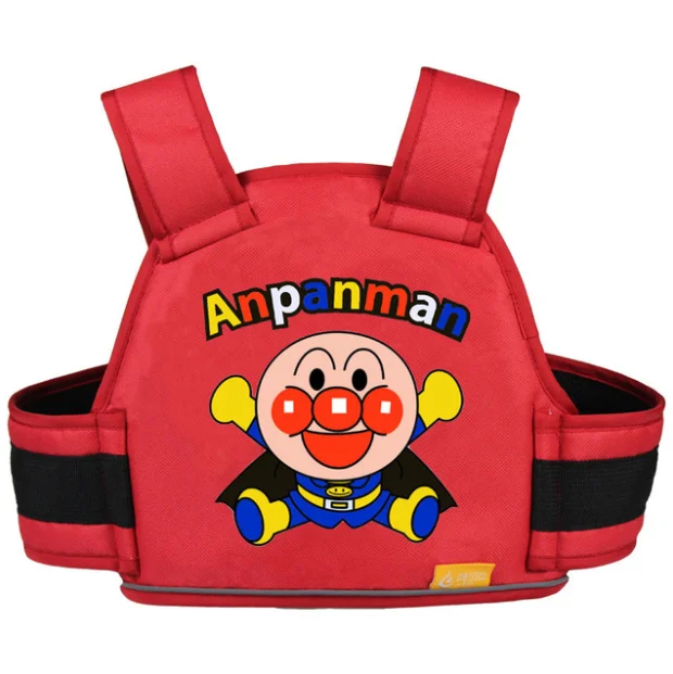 Wholesale cartoon pattern  nylon/mesh fabric Motorcycle Front/Rear seat Children anti-fall safety Harness Safety buckle
