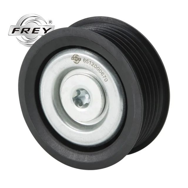 Frey Auto Parts Tensioner Pulley V-Ribbed Belt Guide Pulley Tensioning Roller 6512000670 OM651 W636 W639 W906