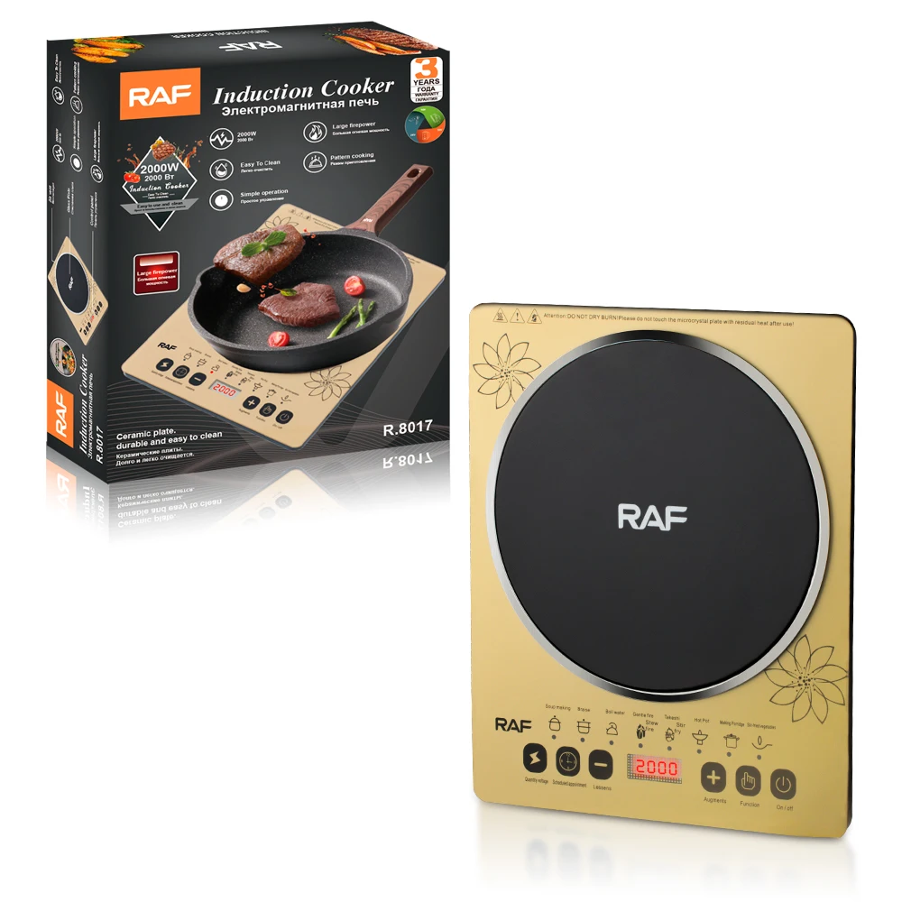 Rapid Therm 2000w Portable Electric  Induction Cooktop Hot Plate Induction Burner Easy Clean