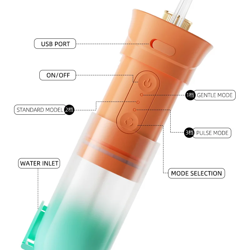 Mini best portable dropshipping 3 modes oral irrigator hydro water jet flosser
