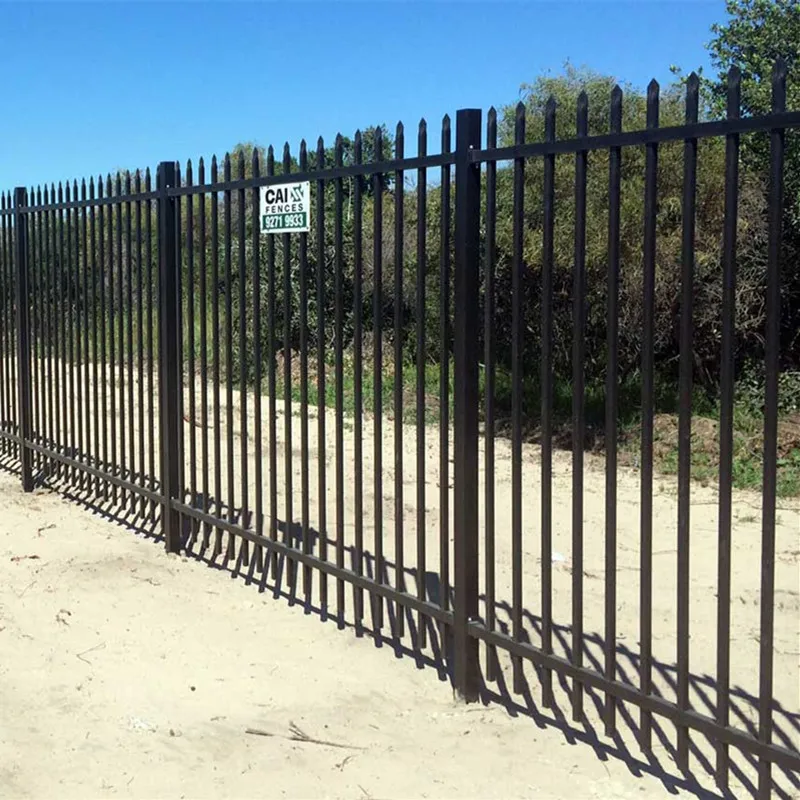 Commercial Welded Wrought Iron Gate Grill Fencing for Garden Fence with Spear top