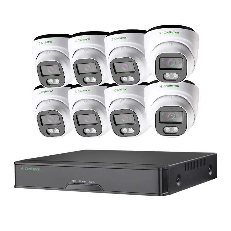 GX-HFI-M5C-K8 8-канальная домашняя камера охранная система с 5MP IP глазное яблоко купольная камера 16-канальный видеорегистратор