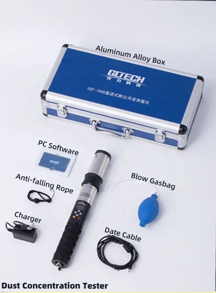 GLTech High accuracy Mining/Household Gas Leakage visible explosive Dust Gas Detectors