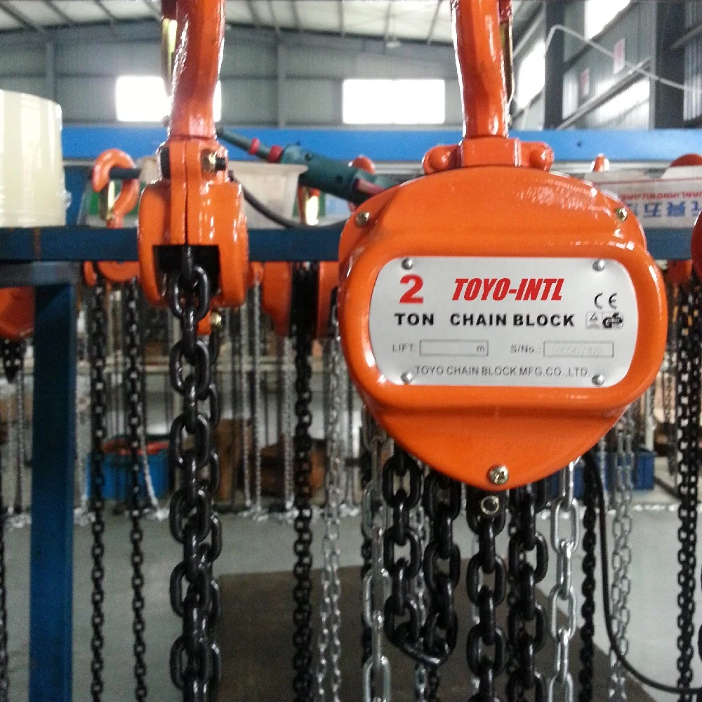 TOYO-INTL 1 ton 2 ton 3 ton 5 ton chain pulley block CK type manual chain hoist