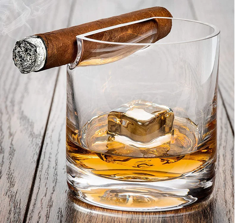 Персонализированная Бессвинцовая посуда для напитков ликер витой выстрел очки сигар виски