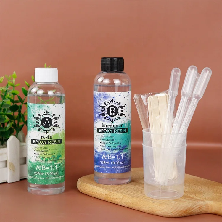 Low Price Epoxy Resin Wall Clock Decor Crystal Clear AB 1:1 Glue For Kit Jewelry