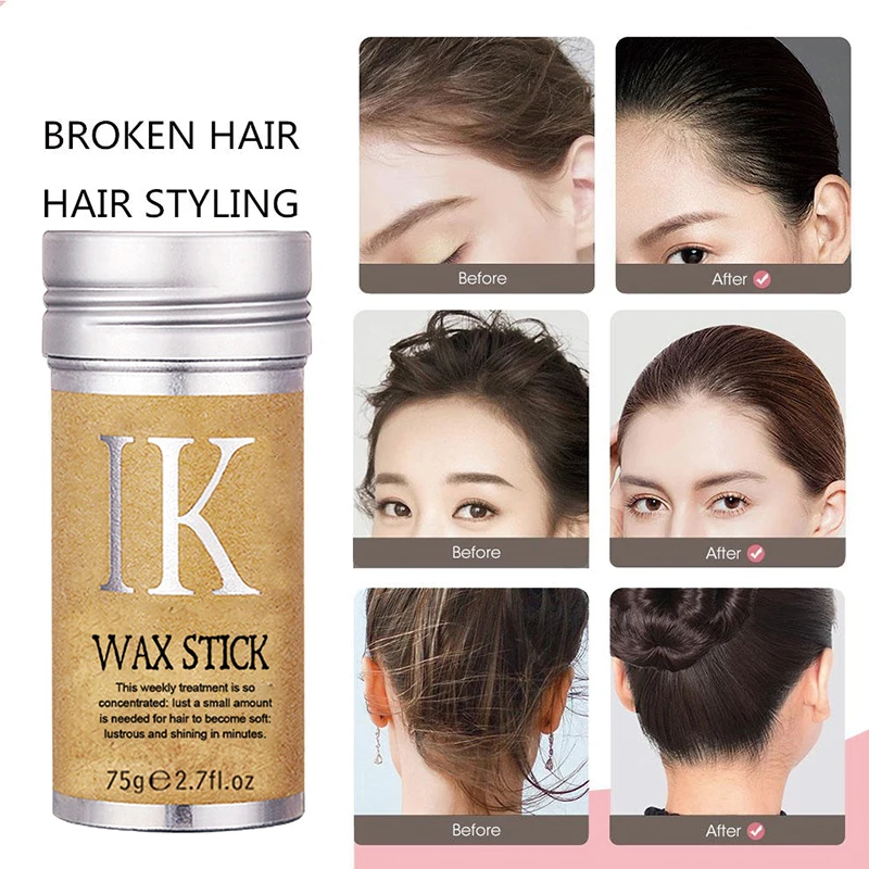 IK Low MOQ Hair Wax Stick Long Lasting Styling Wax Stick Hair Edge Control