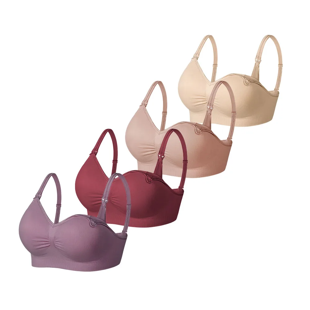Nursing Bra for Breastfeeding Maternity Breastfeeding Bra Seamless Wireless Sleep Bra